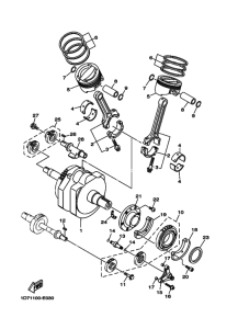 XV1900CU Коленчатый вал и Поршень