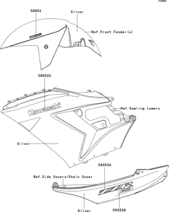 ZX1400 Decals(silver)(d8f)