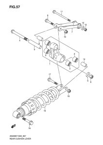 AN400 (ABS) Втулки заднего рычага