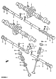 GSX-R400 Camshaft assy