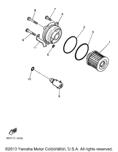 XV1100SKC Масляный фильтр