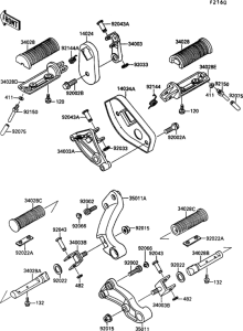 VN1500 Подножки