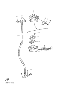 XV535 Главный тормозной цилиндр