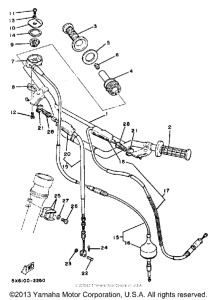 YZ490J Handlebar-cable