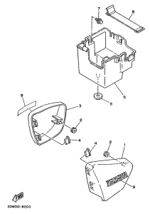 XV240 Боковые обтекатели