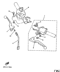YSR80 YSR80D Interruptor  manillar&palanc