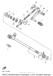 FJ1200A Вал переключения