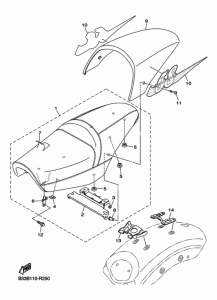 XVS950CR Сиденье