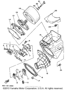 WR250Z Воздушный фильтр