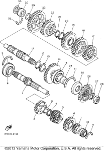 FZR600RF Трансмиссия