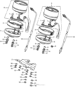 CB750 Спидометр + тахометр