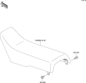KX500 Сиденье