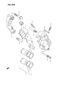 RMX250 Передний суппорт