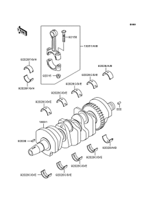 ZR400 Коленвал