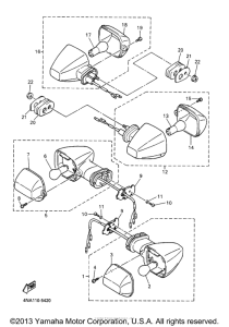 YZF600RTC Поворотники