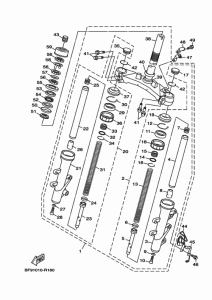 XC125SR フロントフオーク