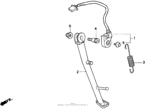 CB750 Подножка