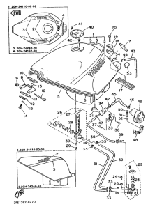 FZR1000 Топливный бак