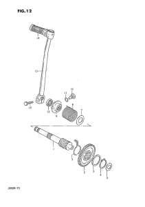 JR50 Ножной стартер