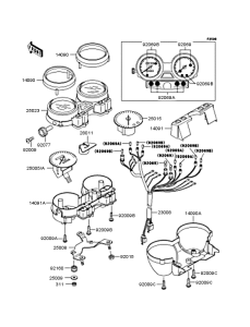 ZR400 Спидометр