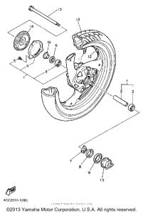 FJ1200AD Переднее колесо