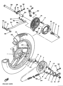 TZR125 Переднее колесо