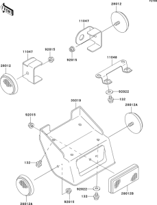 KLX300R Отражатели