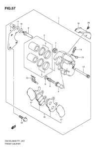 EN125-2 Передний суппорт