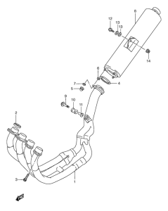 GSX-R600 Muffler comp