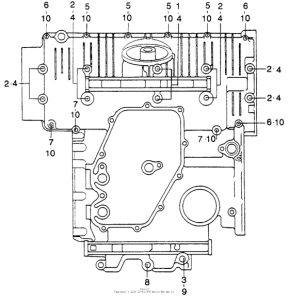 CB750 Bolt + washer (lower crankcase)