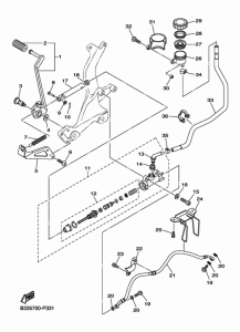 XVS950CU リヤマスタシリンダ
