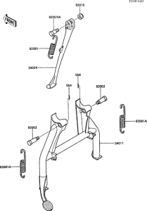 ZX1000 Подножка