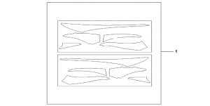 CBR1100XX Stripe sticker