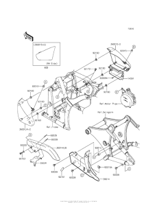 VN900 Боковые обтекатели