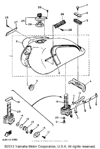 XJ550RJ Топливный бак