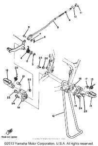 YZ125J Подножки