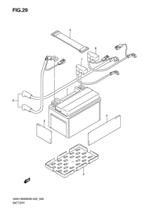 GSX1300BK (ABS) Аккумулятор