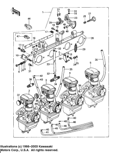 KZ650 Carburetor assy