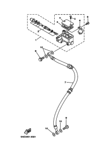 TDR125 Передний тормозной цилиндр