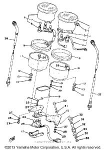RD400F Спидометр-тахометр