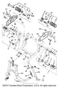 XS850SH Подножки