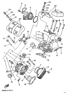 XV250 Головка цилиндров