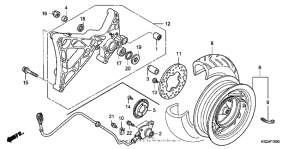 NSS250 (ABS) Переднее колесо