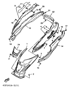 XC125 Боковые обтекатели