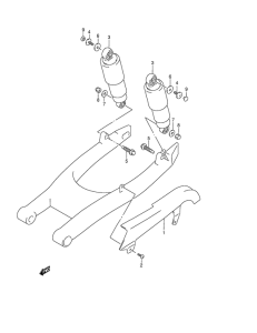 VZ800 Задние амортизаторы