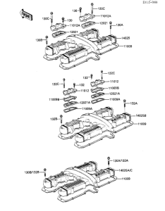KZ1100 Крышка головки цилиндров