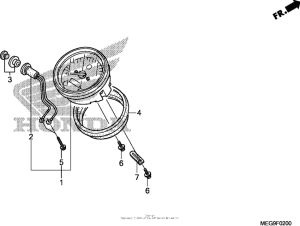 VT750C2B Спидометр