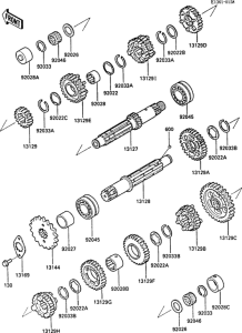ZX600 Transmission(zx600ae025001-051055)