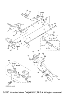 XVS650 Подножки