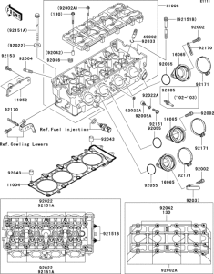 ZX1200 Головка цилиндров